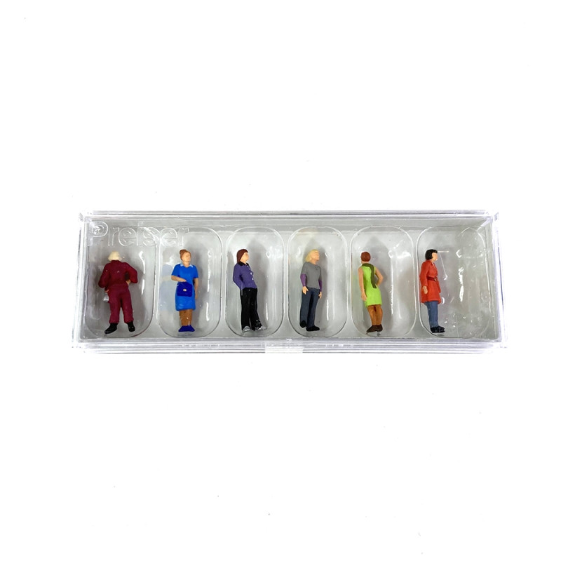 Femmes debout (x6) - PREISER 10629 - HO 1/87