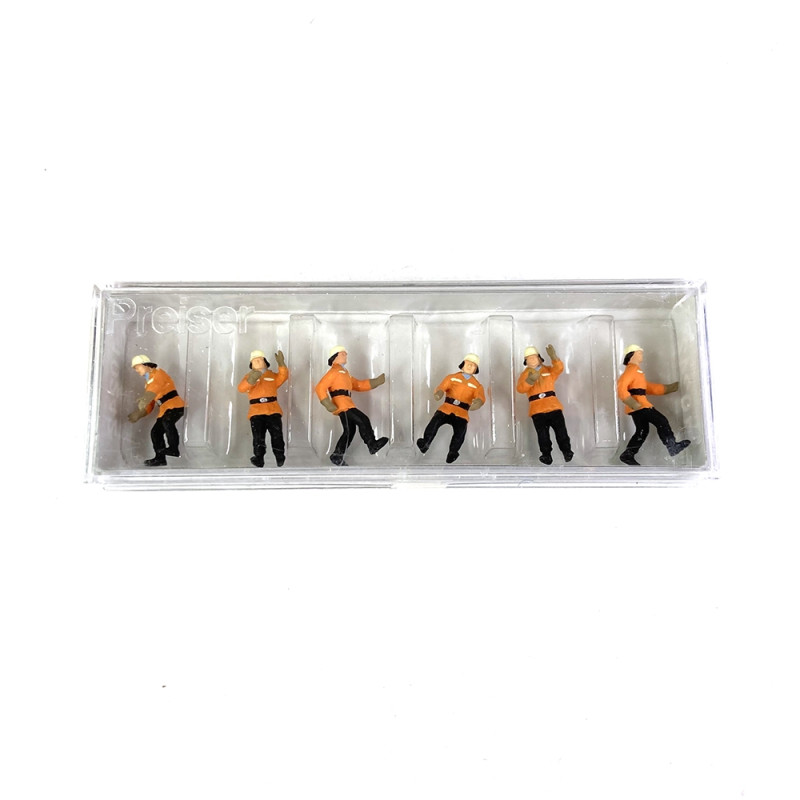 Pompiers en action (x6) - PREISER 10242 - HO 1/87