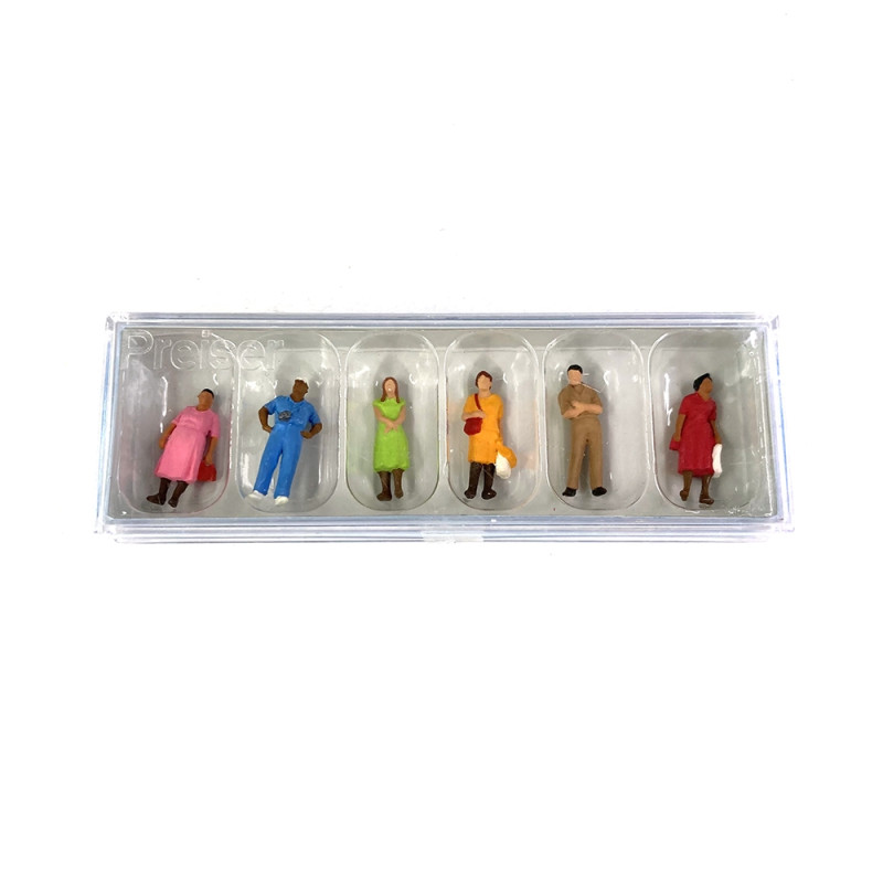 Personnages debouts (x6) - PREISER 14047 - HO 1/87