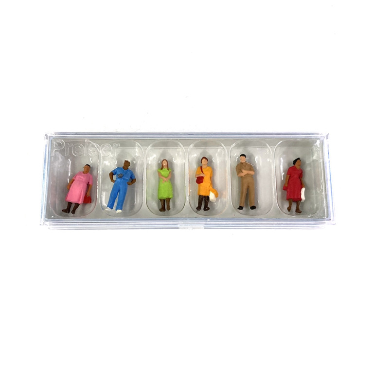 Personnages debouts (x6) - PREISER 14047 - HO 1/87