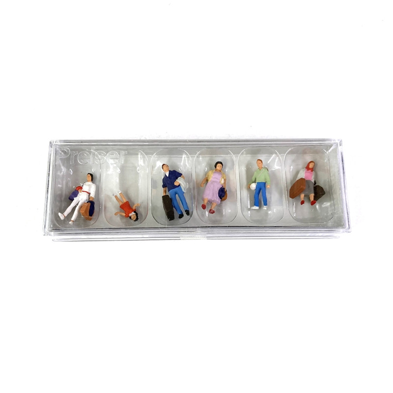 Voyageurs (x6) - PREISER 10784 - HO 1/87
