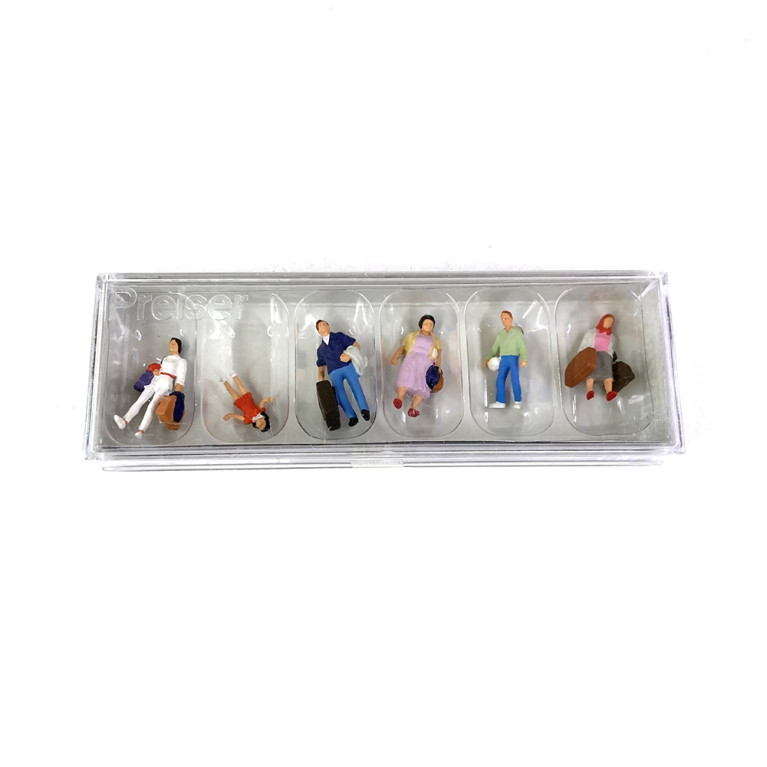 Voyageurs (x6) - PREISER 10784 - HO 1/87
