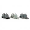 3 wagons silos type Ucs 909, DB, Ep IV - ROCO 76010 - HO 1/87