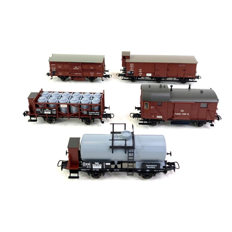 Convoi vapeur G8.2 prussien 6 éléments du KPEV , Ep I - ROCO 61480 - HO 1/87