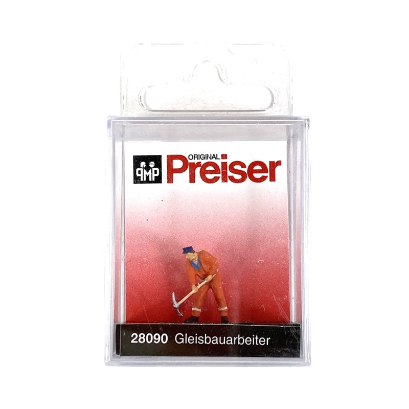Ouvrier sur voie ferrée - PREISER 28090 - HO 1/87