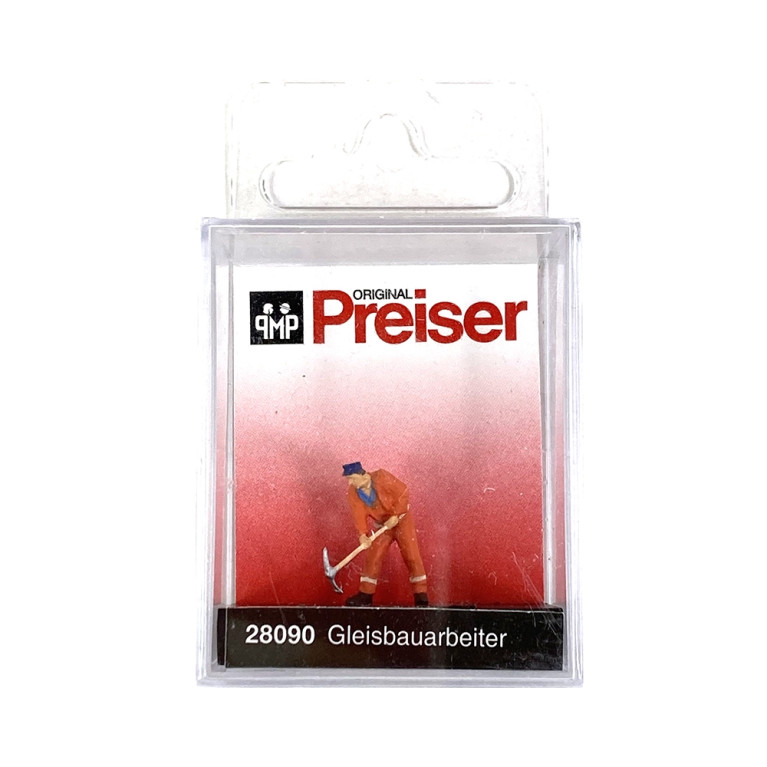 Ouvrier sur voie ferrée - PREISER 28090 - HO 1/87