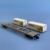Wagon porte conteneurs Sgns "COOP" CFF Cargo, Ep VI - MINITRIX 15492 - N 1/160-