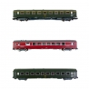 Voiture grande ligne express 2CL B10, 1CL A9 et restaurant "Paris -Nice" Sncf , Ep IV - MINITRIX 18219 - N 1/160-