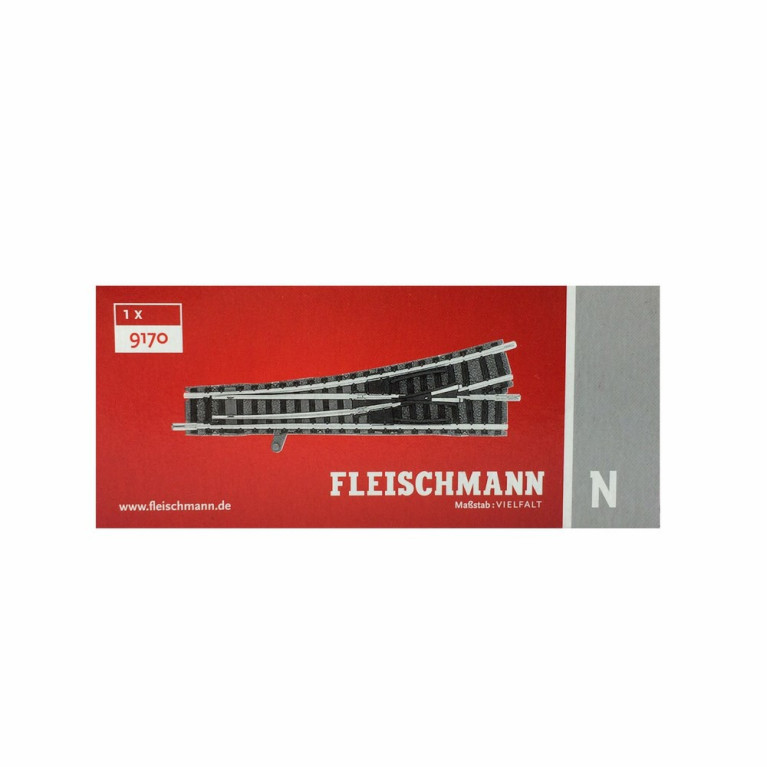 Aiguillage droit gauche-N-1/160-FLEISCHMANN 9170