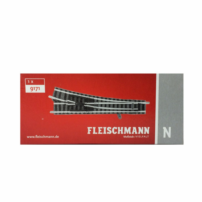Aiguillage droit droit-N-1/160-FLEISCHMANN 9171