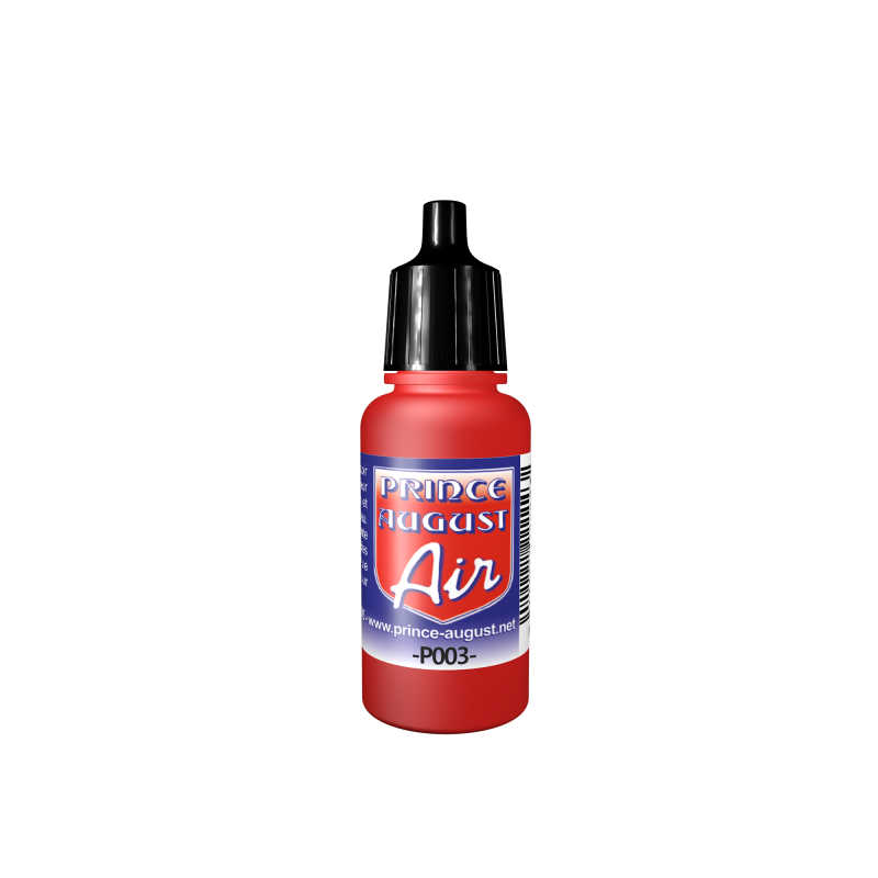 Peinture Rouge 17 ml - PRINCE AUGUST P003