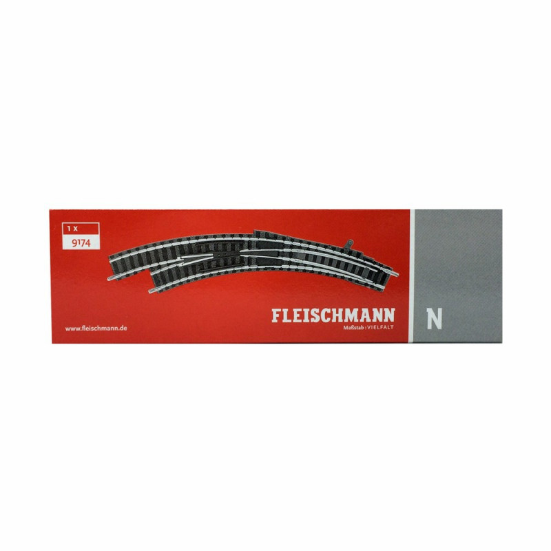 Fleischmann N - Rails - paquet: avec aiguillages courbes, - Catawiki