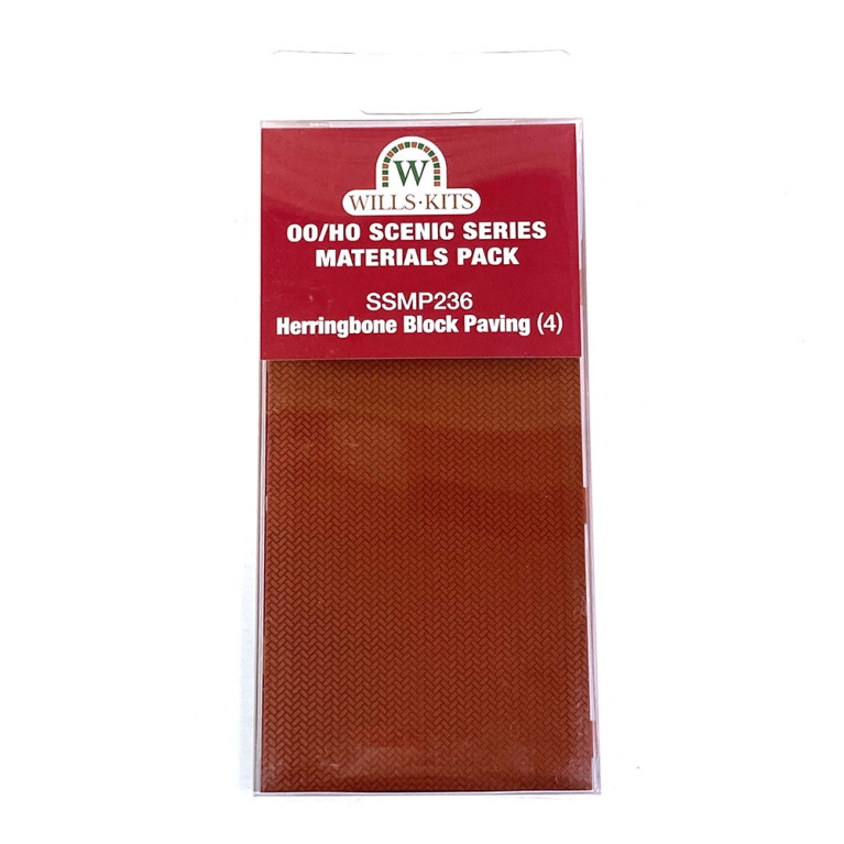 Plaques décor Pavés (x4) - WILLS KIT SSMP236 - HO 1/87