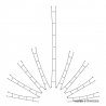 Caténaires 360 mm (x3) - VIESSMANN 4143 - HO 1/87