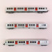 3 voitures RIB 70 (livrée originale porte rouge" Sncf, Ep IV et V - JOUEF HJ4152 - HO 1/87