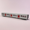 Voiture complémentaire RIB 70 (livrée originale porte rouge" Sncf, Ep IV et V - JOUEF HJ4153 - HO 1/87