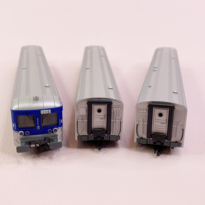 3 voitures RIB 82 "Provence Alpes Côte d'Azur" Sncf, Ep V - JOUEF HJ4154 - HO 1/87