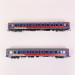 2 voitures couchettes Bcm du Bahn Touristik Express, Ep VI - ROCO 74055 - HO 1/87