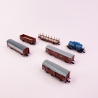 Convoi de 6 wagons de marchandises DB, Ep III et IV - FLEISCHMANN 880906 - N 1/160