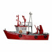 Bateau de secours pompier-HO-1/87-KIBRI