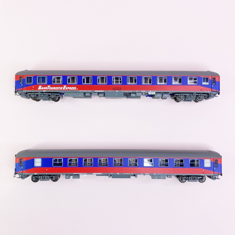 2 voitures Bvcmz 248 / 249  "BahnTouristikExpress", Ep VI - LSMODELS PI9603 - HO-1/87