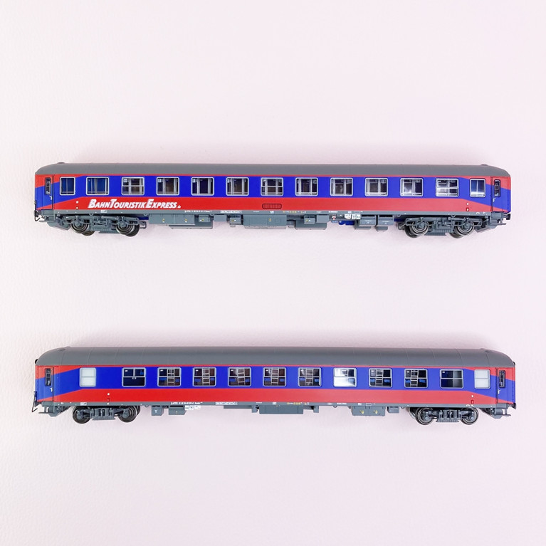 2 voitures Bvcmz 248 / 249  "BahnTouristikExpress", Ep VI - LSMODELS PI9603 - HO-1/87