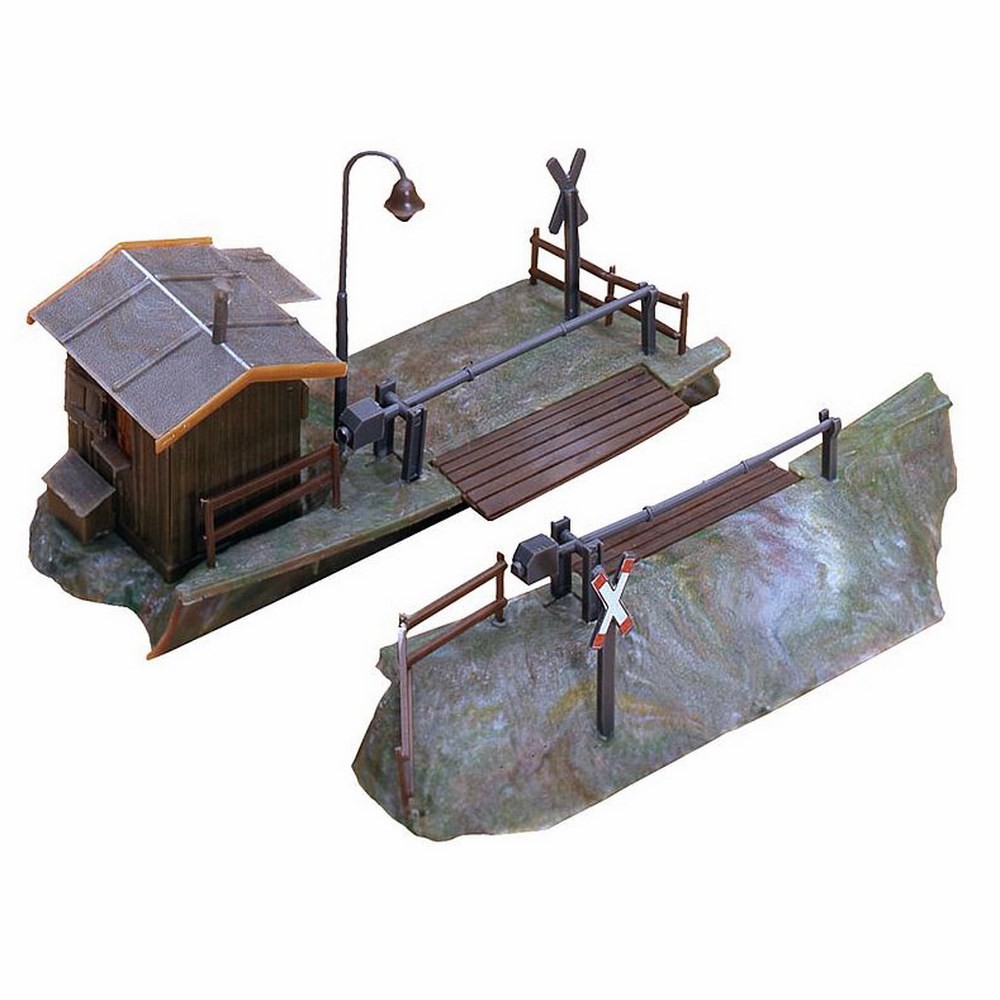 Faller - Passage à Niveau électrique échelle N - Maquettisme Ferroviaire, Modèle à Assembler 151x117x68 Mm