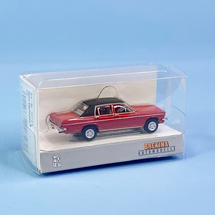 Opel Diplomat B, rouge toit noir mat - BREKINA 20723 - HO 1/87