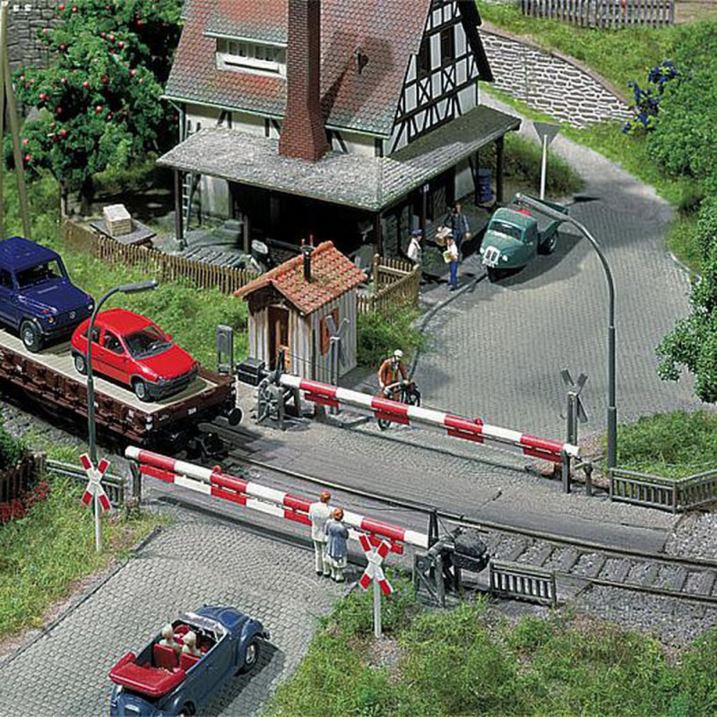 Maquette Railway Passage à Niveau Auhagen 44649 N - Demi-Barrière