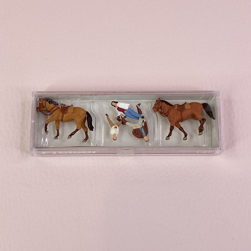 Personnages à l'équitation - PREISER 10501 - HO 1/87