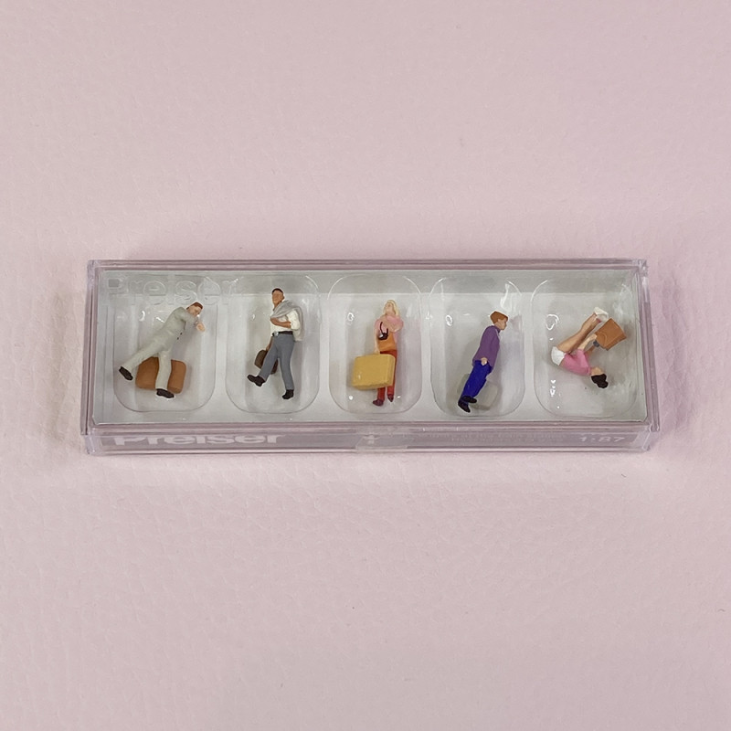 Voyageurs / Passagers (x5) - PREISER 10670 - HO 1/87