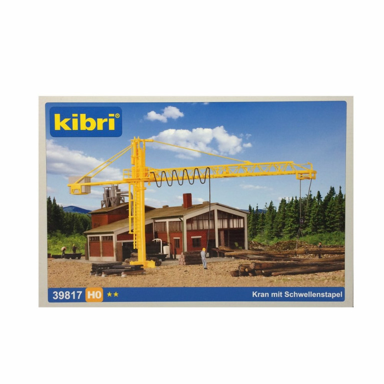 Grue de pour scierie ou chantier-HO-1/87-KIBRI