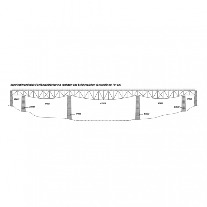 Pile de Pont, mousse rigide, 19 cm - NOCH 67032 - HO 1/87
