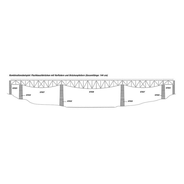 Pile de Pont, mousse rigide, 19 cm - NOCH 67032 - HO 1/87