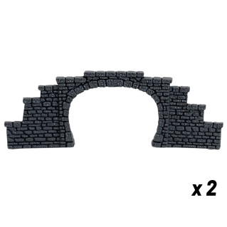 Mur d'arcade type pierres-HO 1/87-NOCH 58058