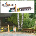 Vacanciers nus, au barbecue + Accessoires - BUSCH 7946 - HO 1/87