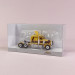 Camion Peterbilt 359 Jaune / Marron - BREKINA 85703 - HO 1/87