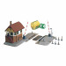 Poste d'aiguillage avec moteur de commande-N-1/160-FALLER