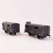 2 wagons couverts PLM 20t avec une guérite Sncf, Ep IIIb - REE WB701 - HO 1/87