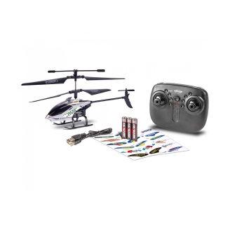 Hélicoptère Police Tyrann 230 Gyro 2.4GHz 100% RTF - CARSON 500507157