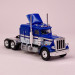 Camion Peterbilt 359 Bleu / Blanc - BREKINA 85707 - HO 1/87