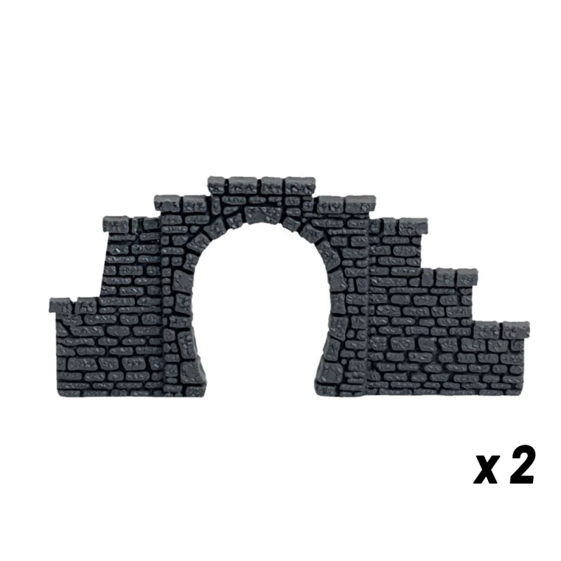 Mur d'arcade type pierres-HO 1/87-NOCH 58058