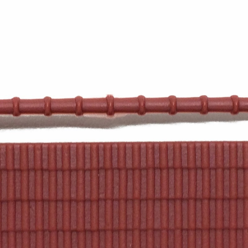 Kibri 4140 Ho Sncf Feuille Plastique Toiture Tuile Queue de Castor et Faitières 20x12cm Neuve