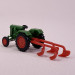 Tracteur Normag Faktor 1 avec charrue - WIKING 39802 - HO 1/87