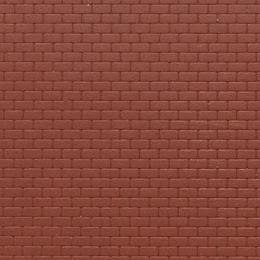 Plaque mur briques rouges-N-1/160-KIBRI