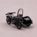 Moto MZ 250 avec Side Car, argent / Noir - HERPA 53433-006 - HO 1/87