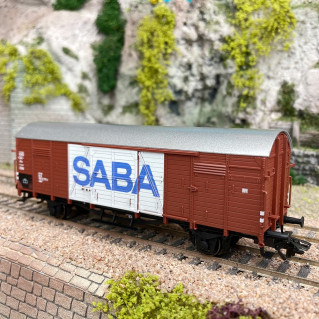 Wagon couvert Gbkl 238 "SABA" DB, Ep IV - MARKLIN 46168 - HO 1/87