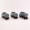 3 wagons citernes 2 essieux "EVA" DB, Ep IV - ROCO 76005 - HO 1/87