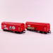 2 wagons bâchés "CAIB" avec Tags, NS, Ep VI - PIKO 58257 - HO 1/87