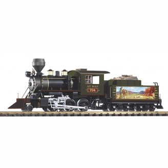 Locomotive vapeur Santa Fe Mogul 704 US digital son - PIKO 38233 - G 1/22.5